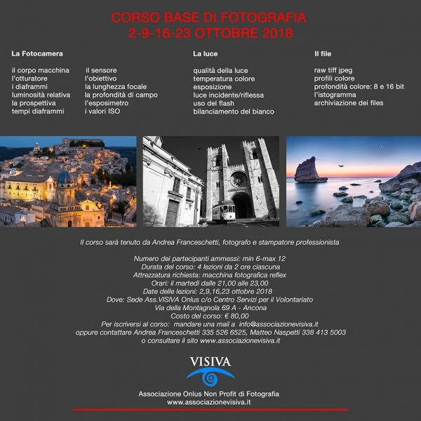 Corso Base di Fotografia 2018